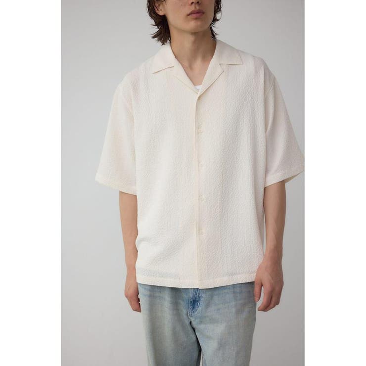 O/WHT1 | シアサッカーオーバーシャツ | AZUL BY MOUSSY