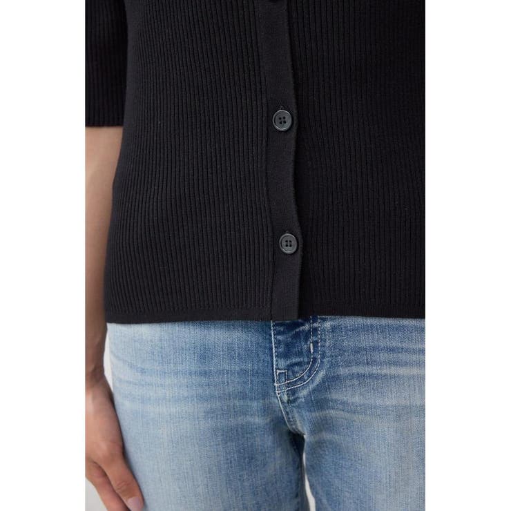 5分袖ギャザーオフショルニットトップス | AZUL BY MOUSSY | 詳細画像11 