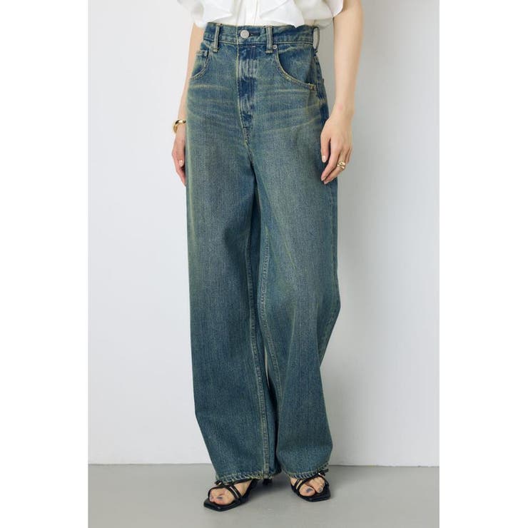 AZUL DENIM ハイウエストワイドデニム | AZUL BY MOUSSY | 詳細画像2 