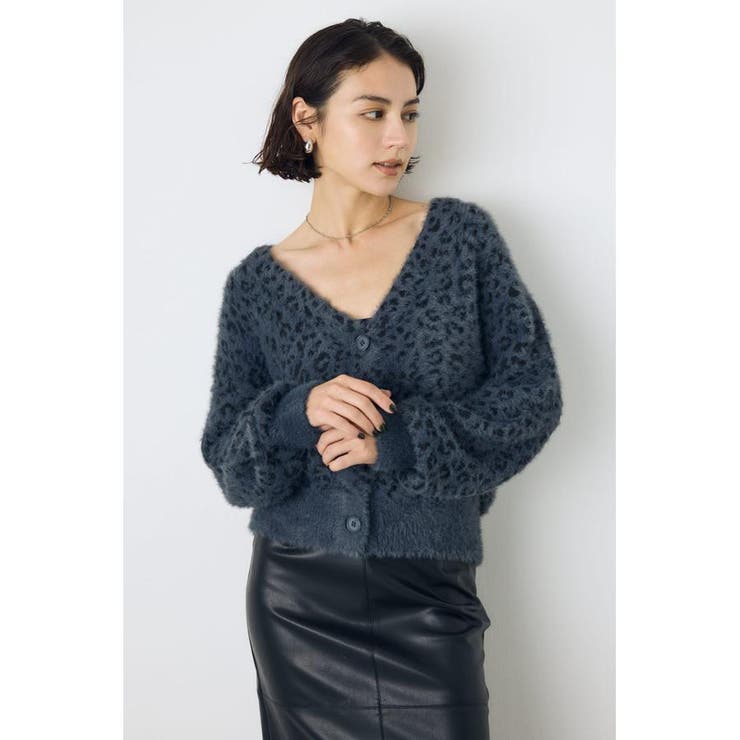 柄BLK5 | 柄アソートニットカーディガン | AZUL BY MOUSSY