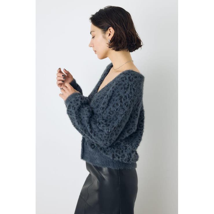 柄アソートニットカーディガン | AZUL BY MOUSSY | 詳細画像10 