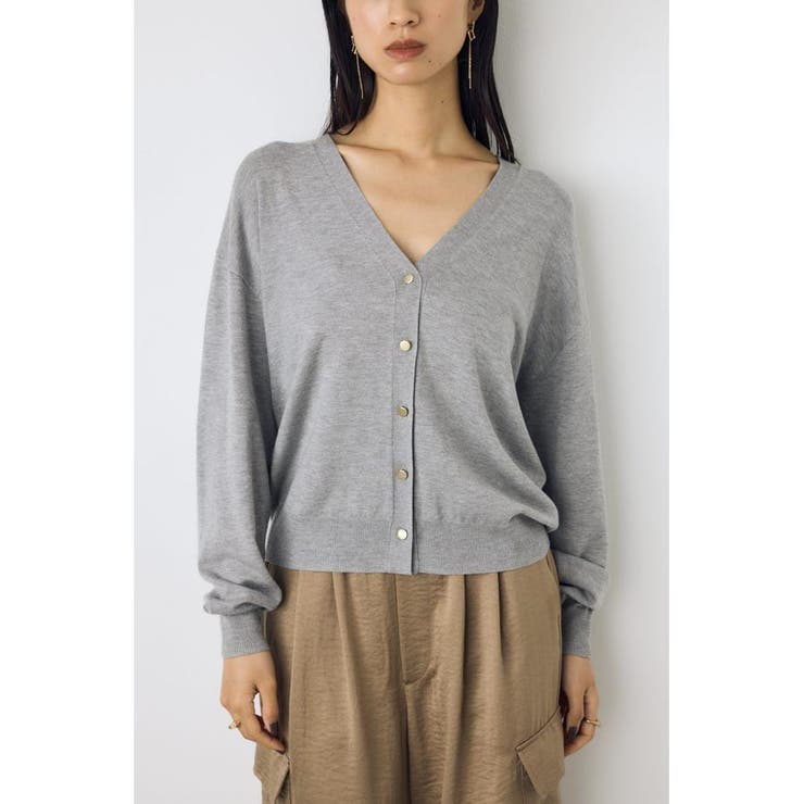 格上げVネックニットカーディガン | AZUL BY MOUSSY | 詳細画像29 