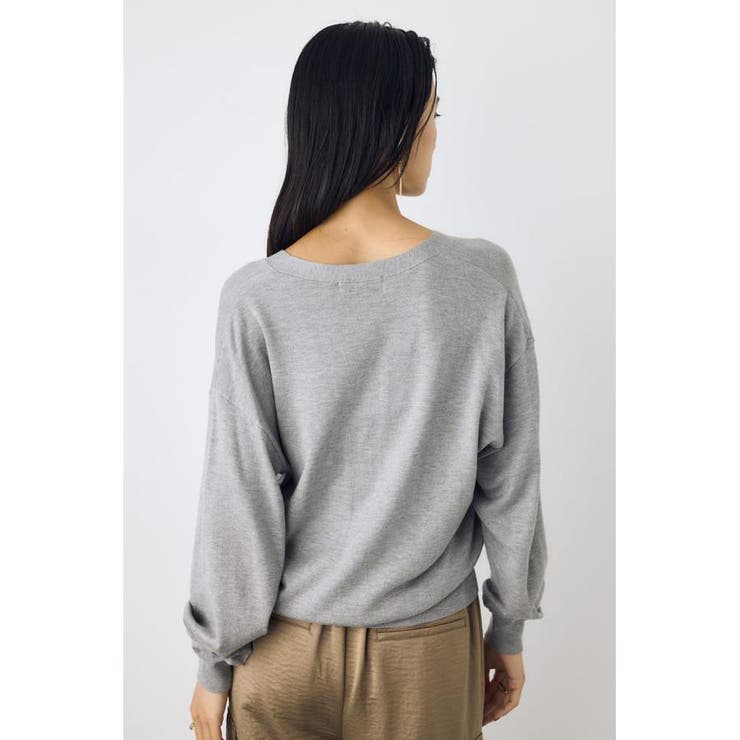 格上げVネックニットカーディガン | AZUL BY MOUSSY | 詳細画像30 