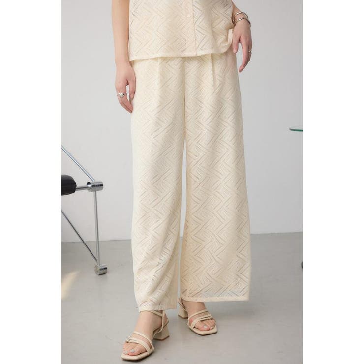 IVOY3 | レースワイドパンツ | AZUL BY MOUSSY