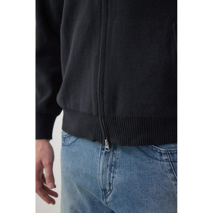 ジップアップ襟付きニットカーディガン | AZUL BY MOUSSY | 詳細画像11 