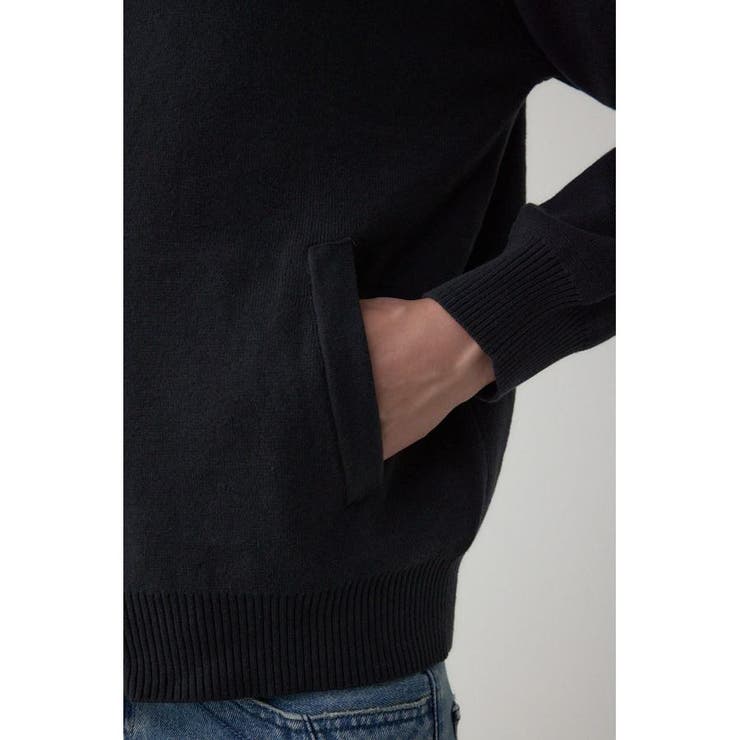 ジップアップ襟付きニットカーディガン | AZUL BY MOUSSY | 詳細画像12 