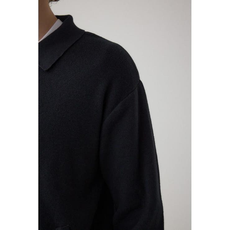 ジップアップ襟付きニットカーディガン | AZUL BY MOUSSY | 詳細画像9 