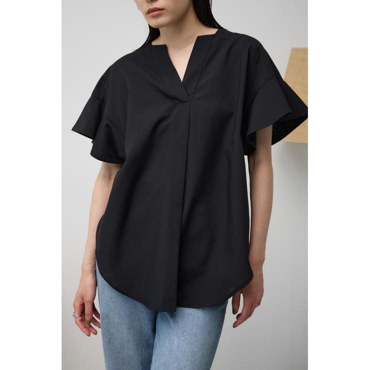 ラッフルスリーブスキッパーブラウス | AZUL BY MOUSSY | 詳細画像13