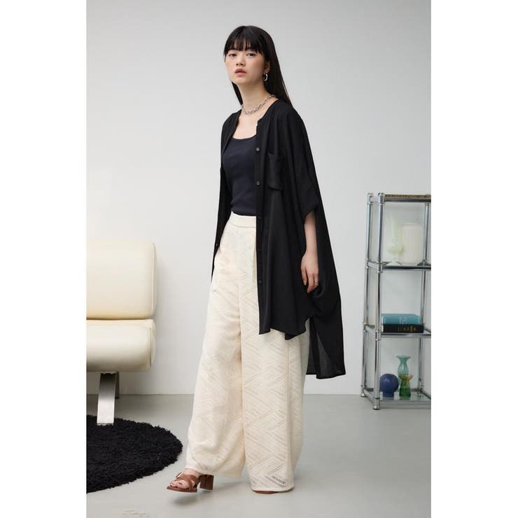 nowos 楊柳シャツ　超美品 NORMANBROS 別注 ワイドポケット 楊柳 シャツ 半袖