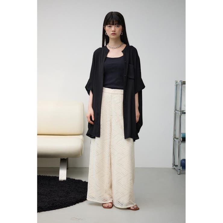 ポンチョ型楊柳シャツ | AZUL BY MOUSSY | 詳細画像13 