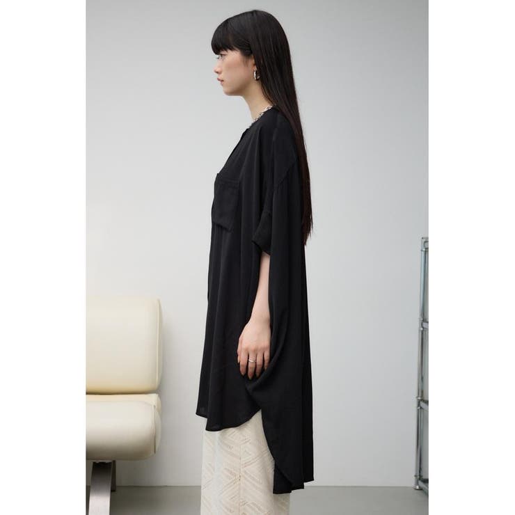 ポンチョ型楊柳シャツ | AZUL BY MOUSSY | 詳細画像15 