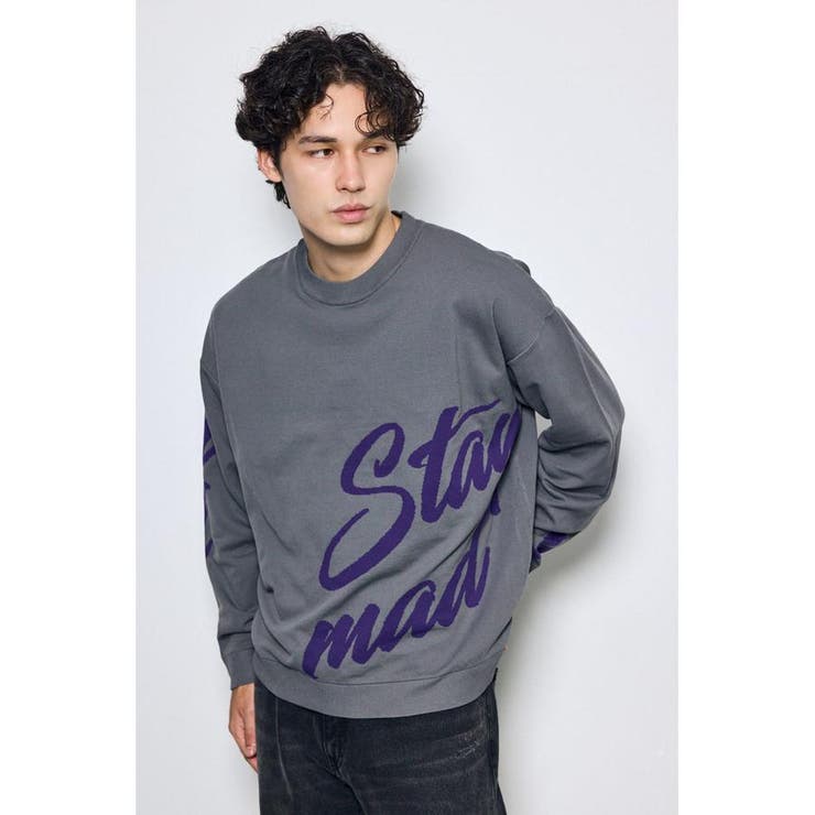GRY | リバーシブル総柄グラフィックニット | AZUL BY MOUSSY