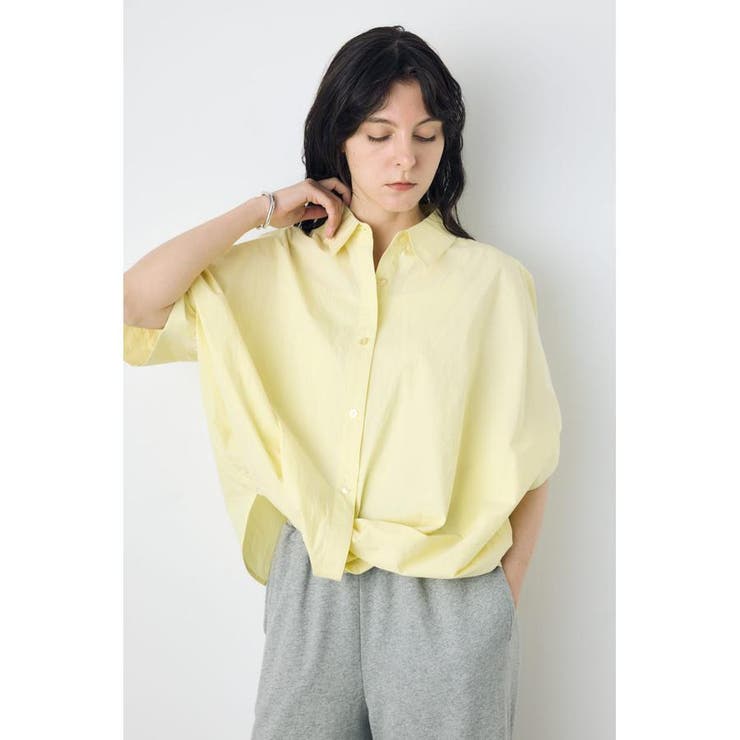 YEL | フロントタック半袖ドルマンブラウス | AZUL BY MOUSSY