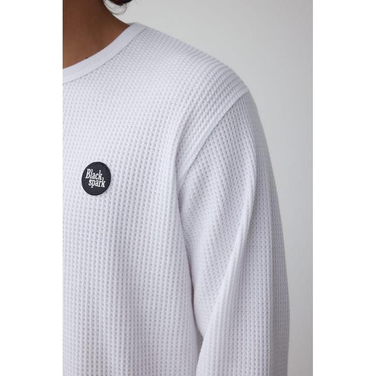 袖刺繍ワッフルトップス | AZUL BY MOUSSY | 詳細画像10 