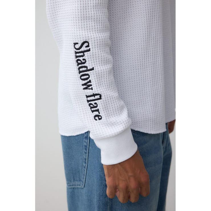 袖刺繍ワッフルトップス | AZUL BY MOUSSY | 詳細画像12 