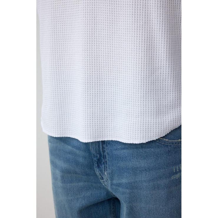 袖刺繍ワッフルトップス | AZUL BY MOUSSY | 詳細画像13 