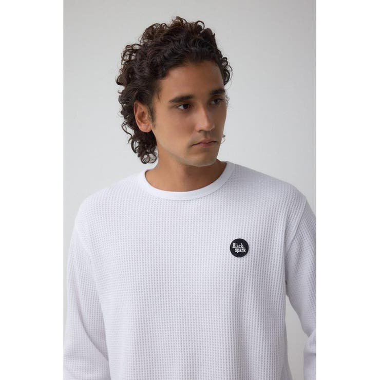 袖刺繍ワッフルトップス | AZUL BY MOUSSY | 詳細画像2 