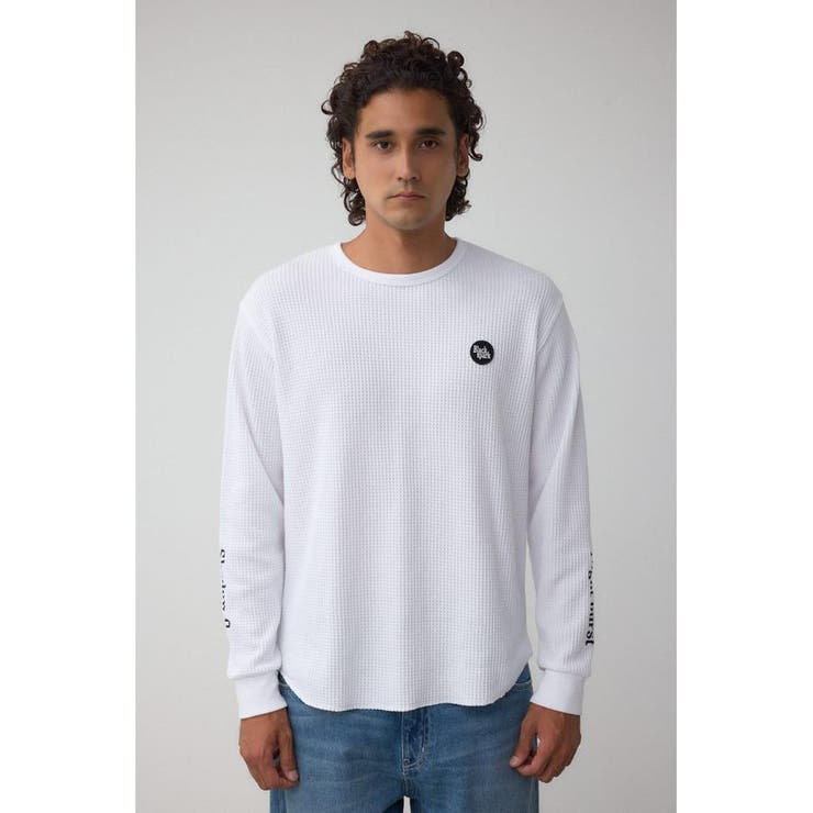 袖刺繍ワッフルトップス | AZUL BY MOUSSY | 詳細画像5 