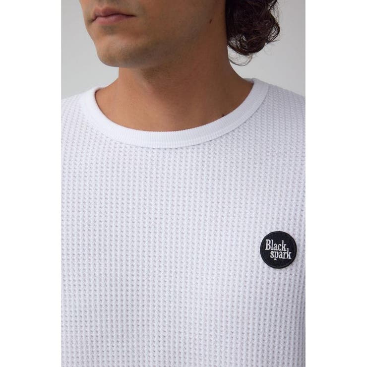 袖刺繍ワッフルトップス | AZUL BY MOUSSY | 詳細画像9 