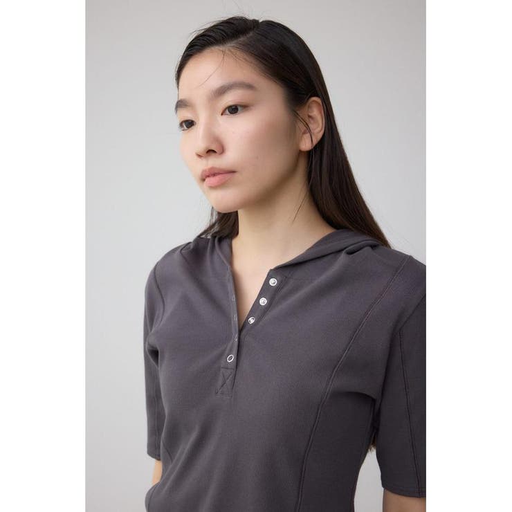 ヘンリーネックフーディーリブトップス | AZUL BY MOUSSY | 詳細画像32 