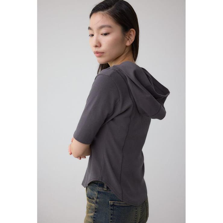 ヘンリーネックフーディーリブトップス | AZUL BY MOUSSY | 詳細画像33 