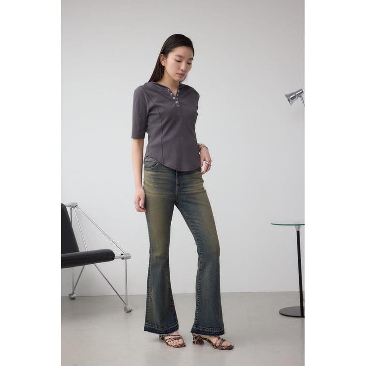 ヘンリーネックフーディーリブトップス | AZUL BY MOUSSY | 詳細画像34 