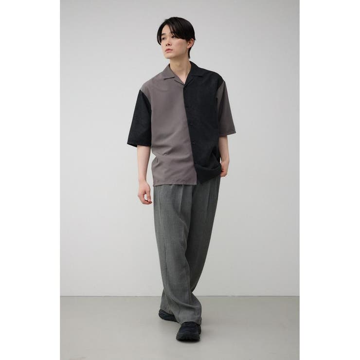 接触冷感フェイクスウェードバイカラーシャツ | AZUL BY MOUSSY | 詳細画像24 