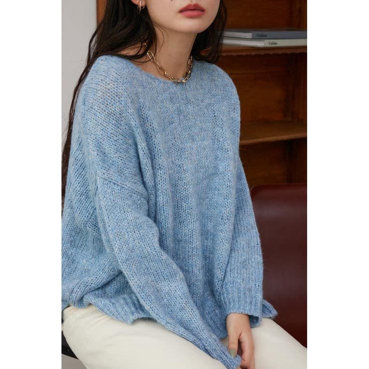 BLU | カラーニットプルオーバー | AZUL BY MOUSSY