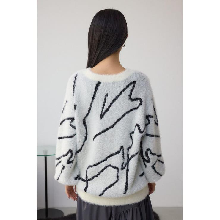 ニュアンス柄ニットトップス | AZUL BY MOUSSY | 詳細画像7 