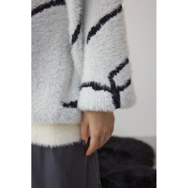 ニュアンス柄ニットトップス | AZUL BY MOUSSY | 詳細画像10 