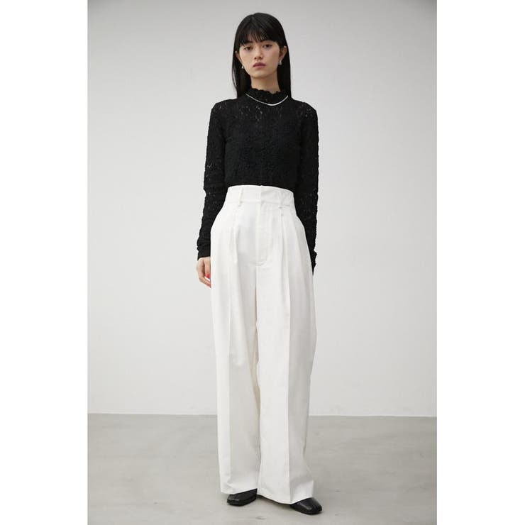 FRONT DARTS HIGH WAIST PANTS | AZUL BY MOUSSY | 詳細画像3 