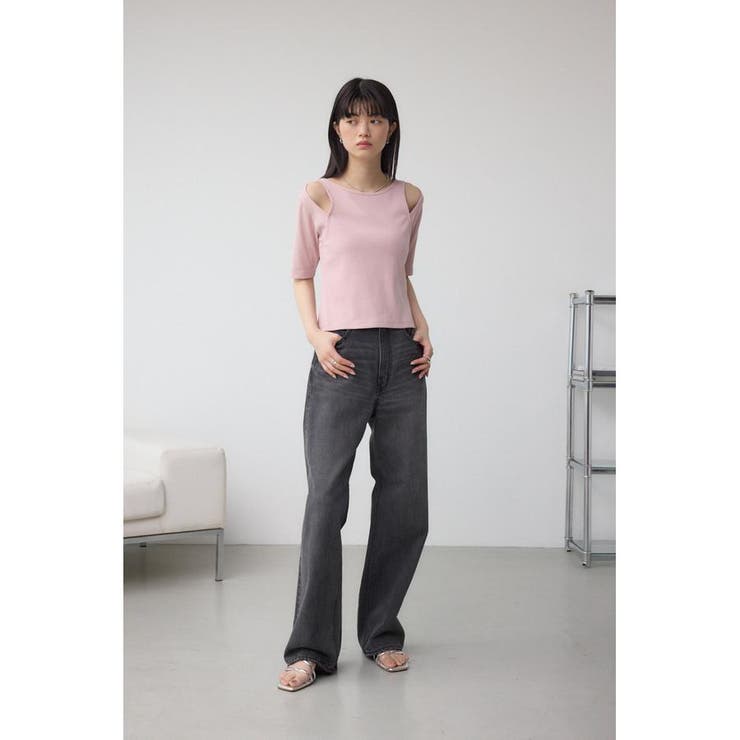 デザインネックショートTシャツ | AZUL BY MOUSSY | 詳細画像22 