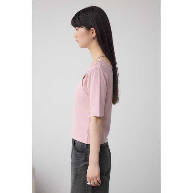 デザインネックショートTシャツ | AZUL BY MOUSSY | 詳細画像24 