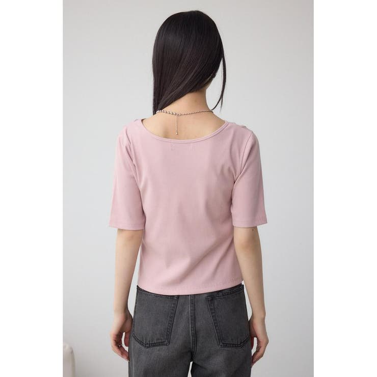 デザインネックショートTシャツ | AZUL BY MOUSSY | 詳細画像26 