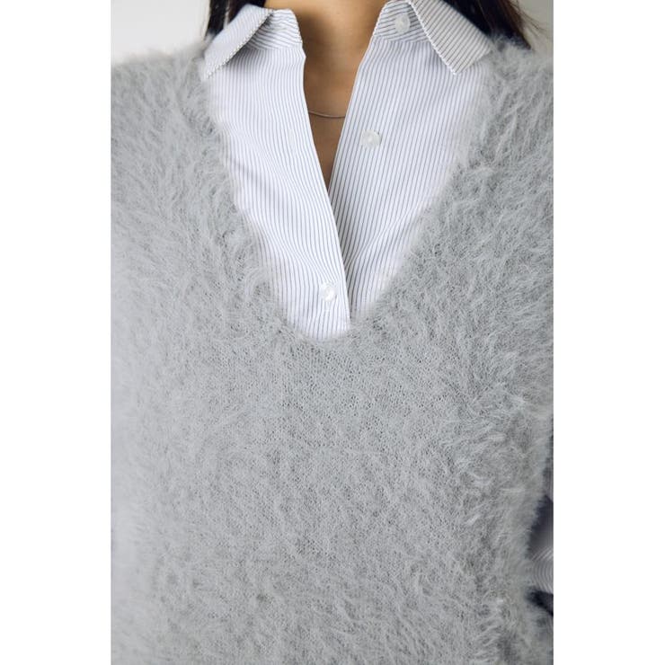シャギーニットベスト | AZUL BY MOUSSY | 詳細画像24 