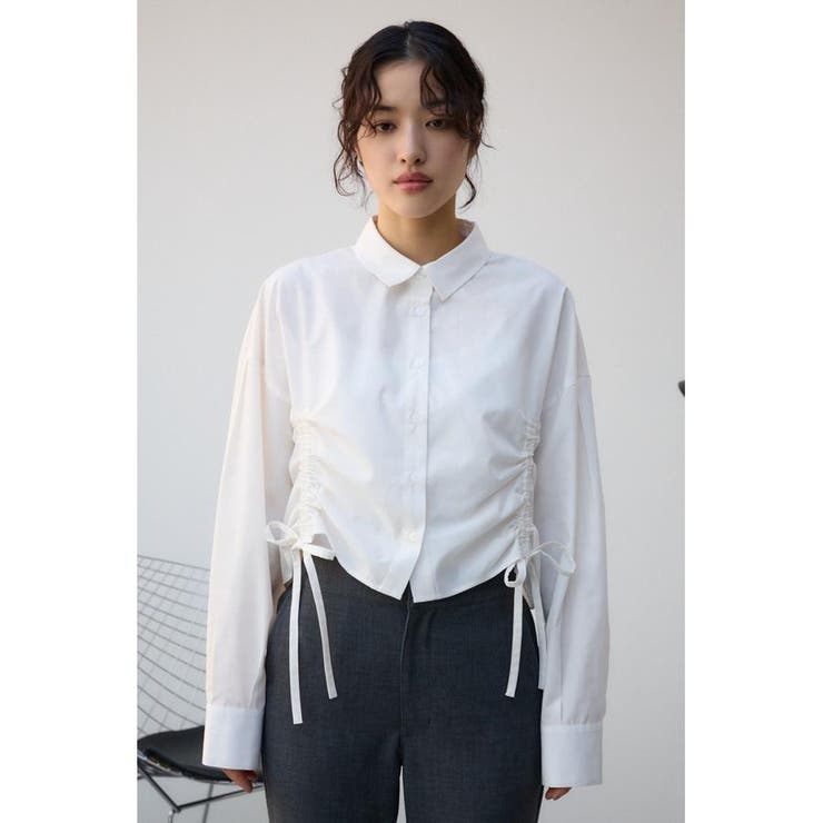 フロントギャザーシャツ[品番：AZLW0023194]｜AZUL BY MOUSSY