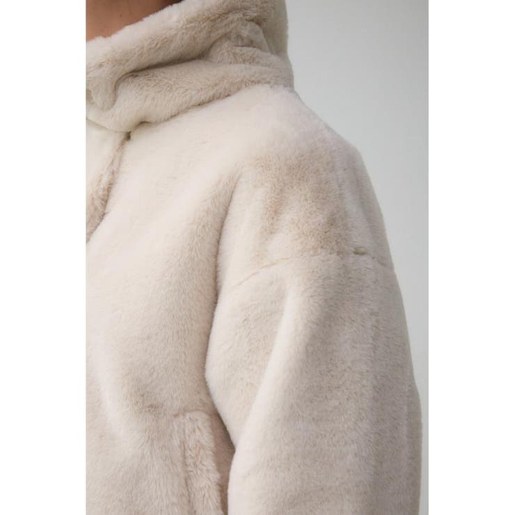 ファーショートコート | AZUL BY MOUSSY | 詳細画像8 