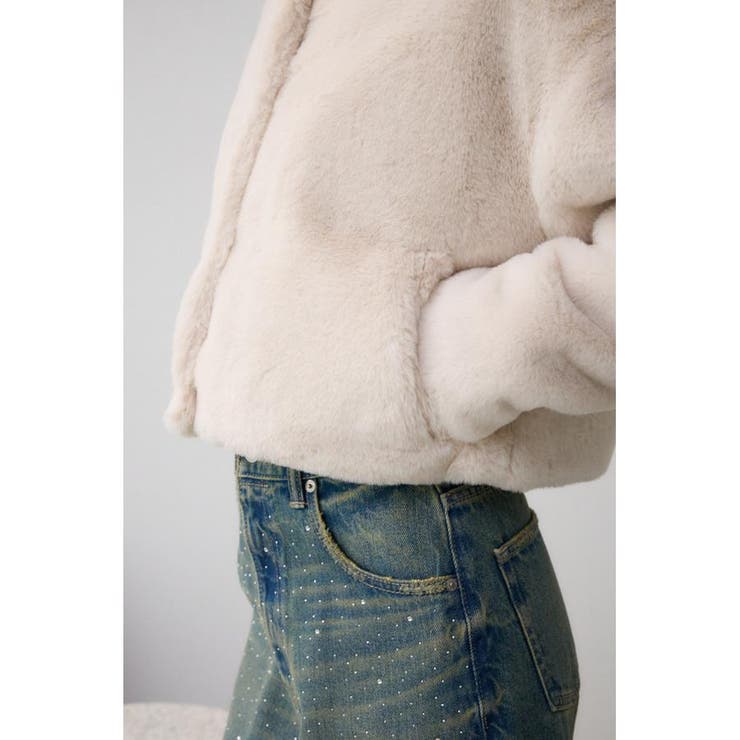 ファーショートコート | AZUL BY MOUSSY | 詳細画像12 