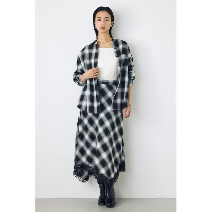 アソート柄チェックシャツ | AZUL BY MOUSSY | 詳細画像18 