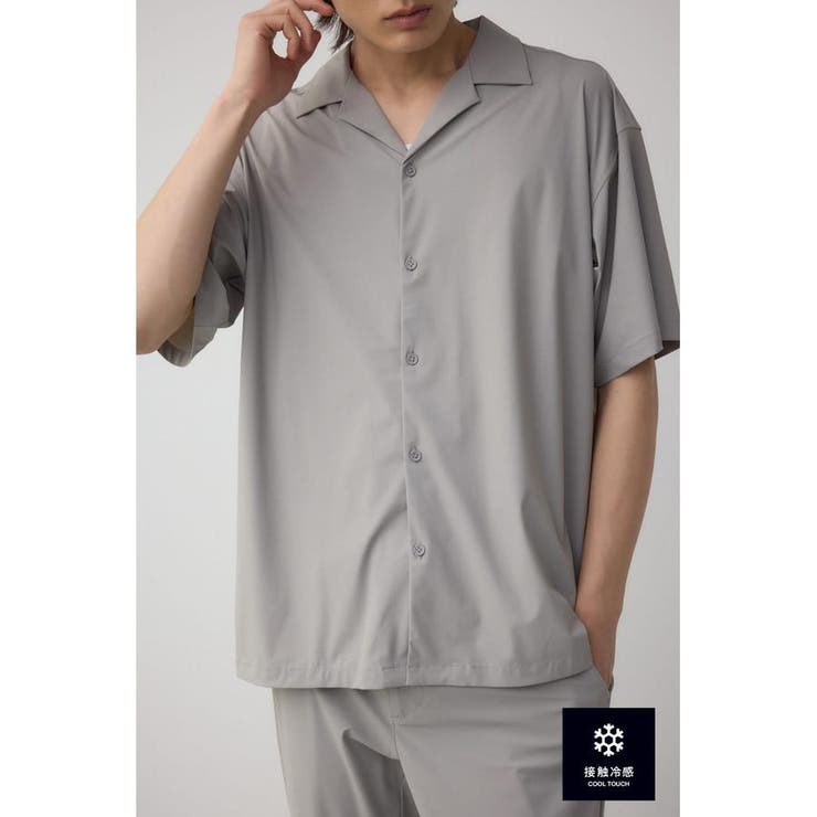 ダイヤモンドストレッチ開襟シャツ | AZUL BY MOUSSY | 詳細画像33 