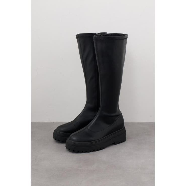 ストレッチ美脚ロングブーツ | AZUL BY MOUSSY | 詳細画像4 