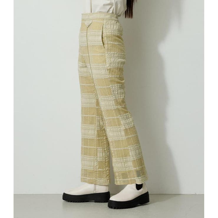 SHEER CHECK PANTS | AZUL BY MOUSSY | 詳細画像16 