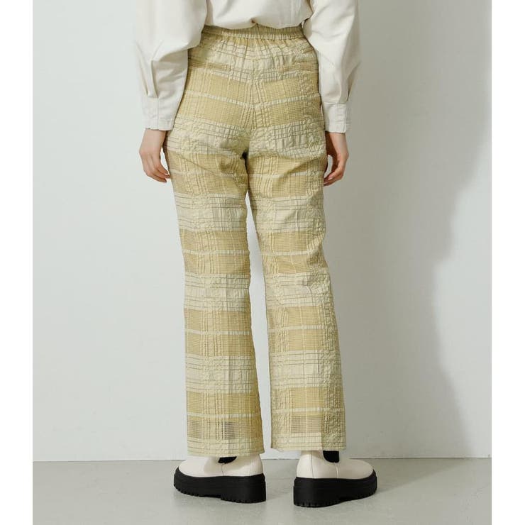 SHEER CHECK PANTS | AZUL BY MOUSSY | 詳細画像17 