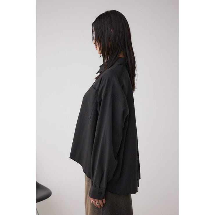 ラウンドヘムルーズシャツ | AZUL BY MOUSSY | 詳細画像6 