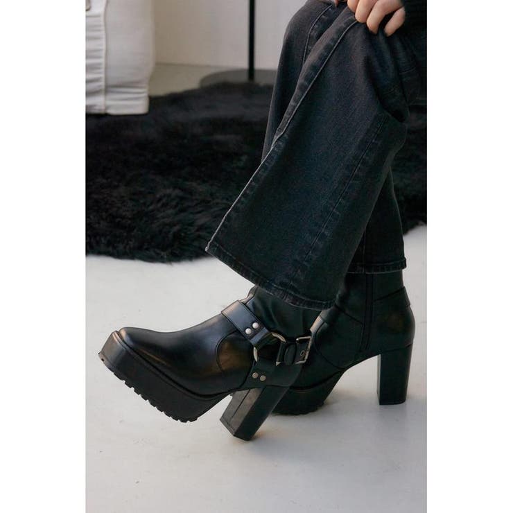 エンジニアプラットフォームショートブーツ | AZUL BY MOUSSY | 詳細画像3 