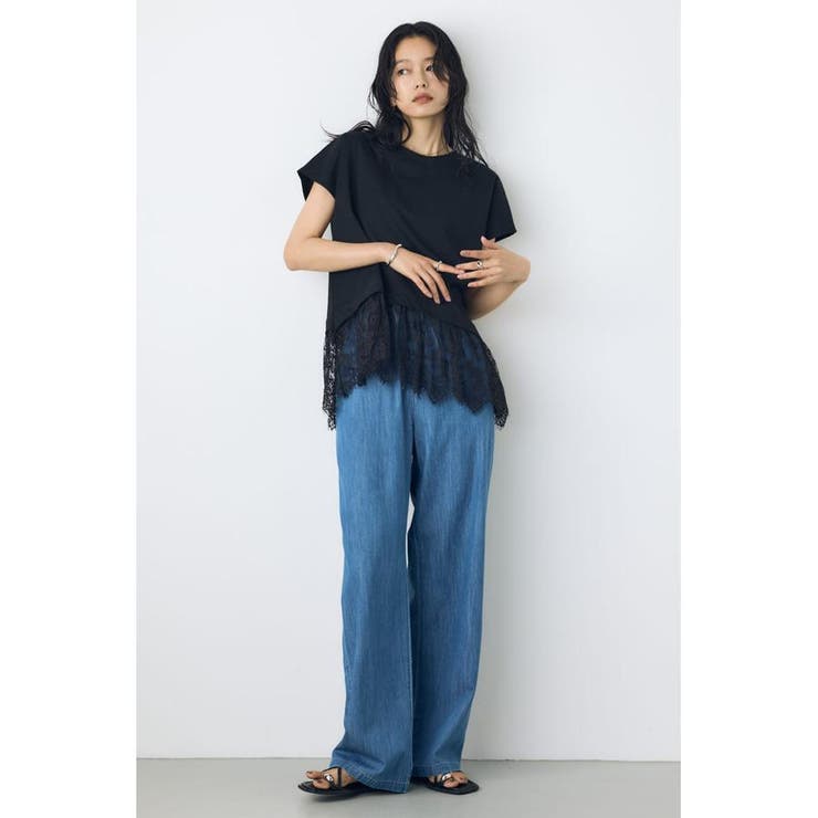 裾レースドッキングトップス | AZUL BY MOUSSY | 詳細画像14 