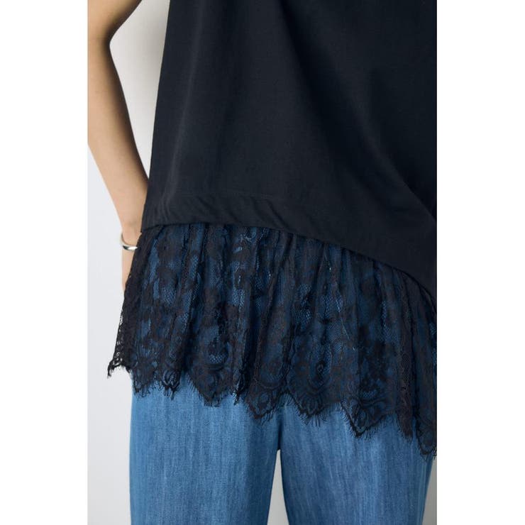 裾レースドッキングトップス | AZUL BY MOUSSY | 詳細画像17 