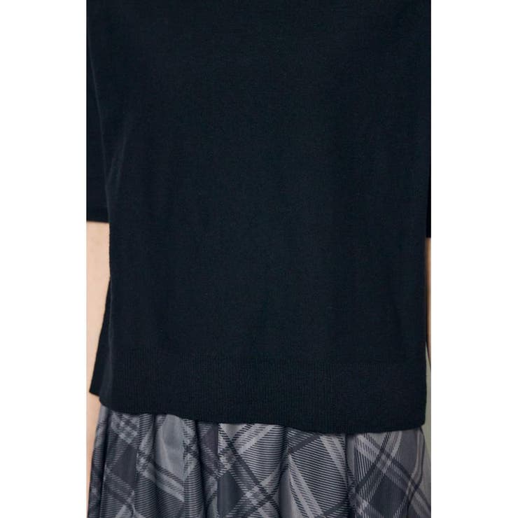 カシミヤミックスハーフスリーブニット | AZUL BY MOUSSY | 詳細画像18 