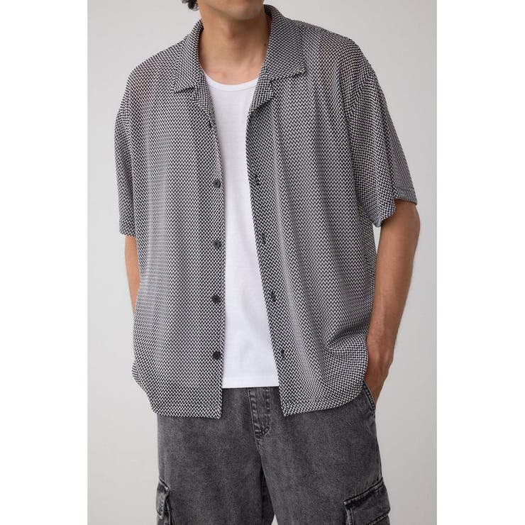 アソートデザインメッシュシャツ | AZUL BY MOUSSY | 詳細画像32 