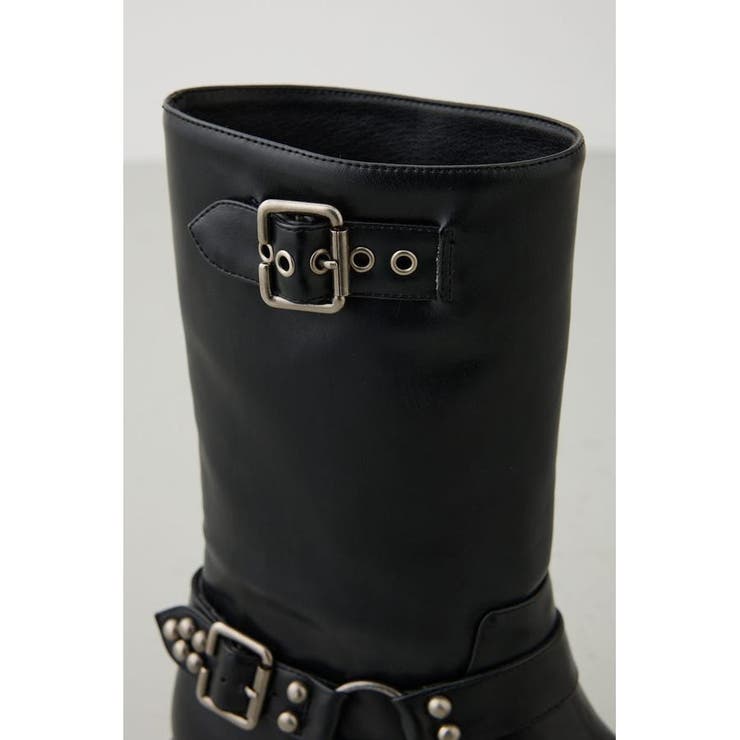 【未使用】moussy F/L ENGINEER ブーツ　ブラック AZUL BY MOUSSY | ヴィンテージライクエンジニアブーツ (ブーツ